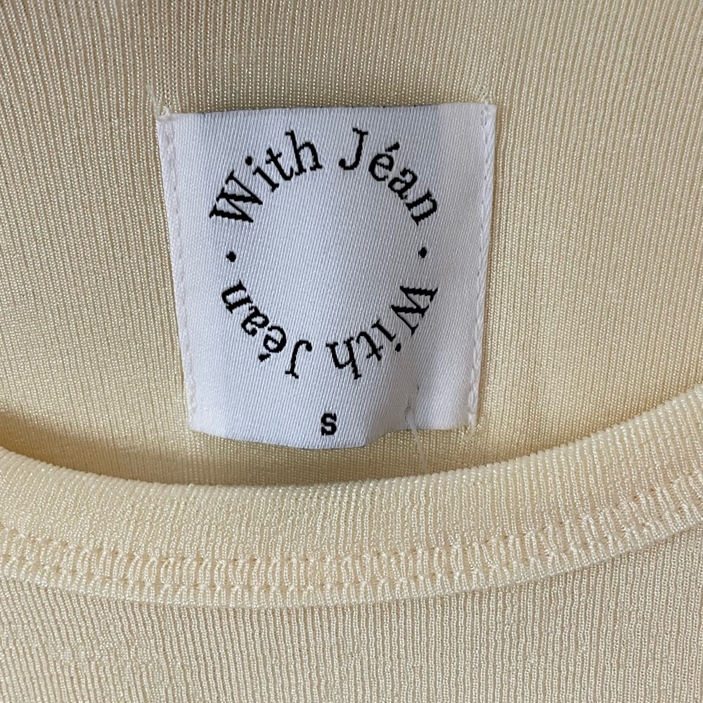 With Jean Cream Dress Size Small